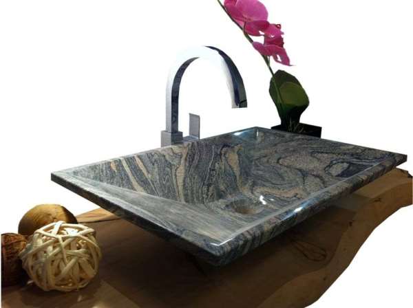 Granit Waschbecken Bad eckig kaufen